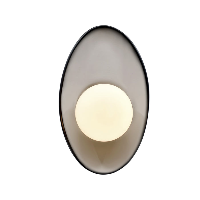 Justice Designs - CER-3045-BKMT - LED Wall Sconce - Ambiance - Gloss Black w/ Matte White