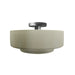 Justice Designs - CER-6363-CKC-NCKL - One Light Semi-Flush Mount - Radiance - Celadon Green Crackle