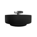 Justice Designs - CER-6363-CRB-NCKL - One Light Semi-Flush Mount - Radiance - Carbon - Matte Black