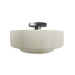 Justice Designs - CER-6363-CRK-NCKL - One Light Semi-Flush Mount - Radiance - White Crackle