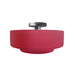 Justice Designs - CER-6363-CRSE-NCKL - One Light Semi-Flush Mount - Radiance - Cerise