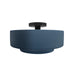 Justice Designs - CER-6363-MDMT-MBLK - One Light Semi-Flush Mount - Radiance - Midnight Sky w/ Matte White