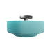 Justice Designs - CER-6363-RFPL-NCKL - One Light Semi-Flush Mount - Radiance - Reflecting Pool