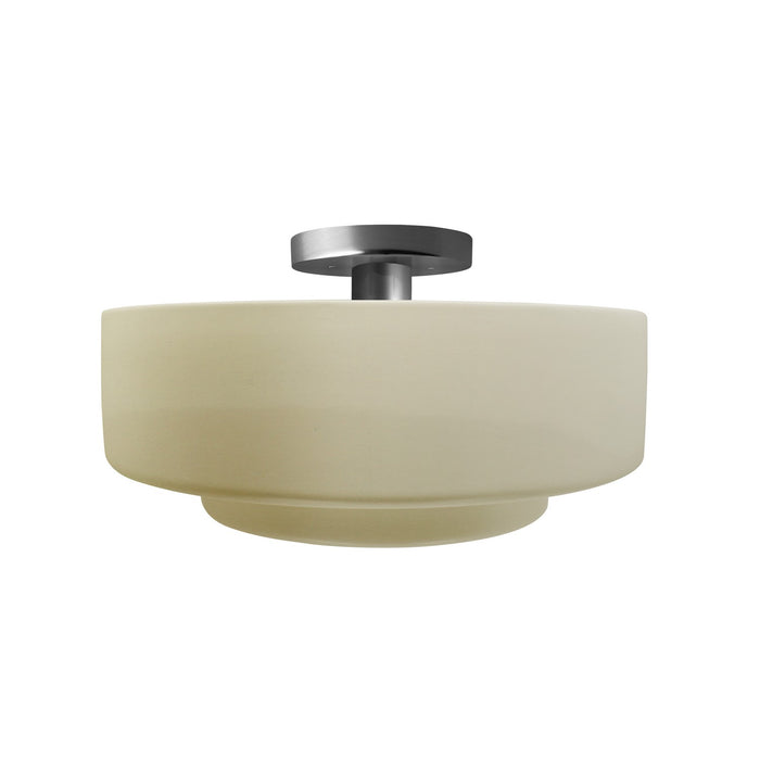 Justice Designs - CER-6363-VAN-NCKL - One Light Semi-Flush Mount - Radiance - Vanilla (Gloss)