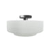 Justice Designs - CER-6363-WHT-NCKL - One Light Semi-Flush Mount - Radiance - Gloss White
