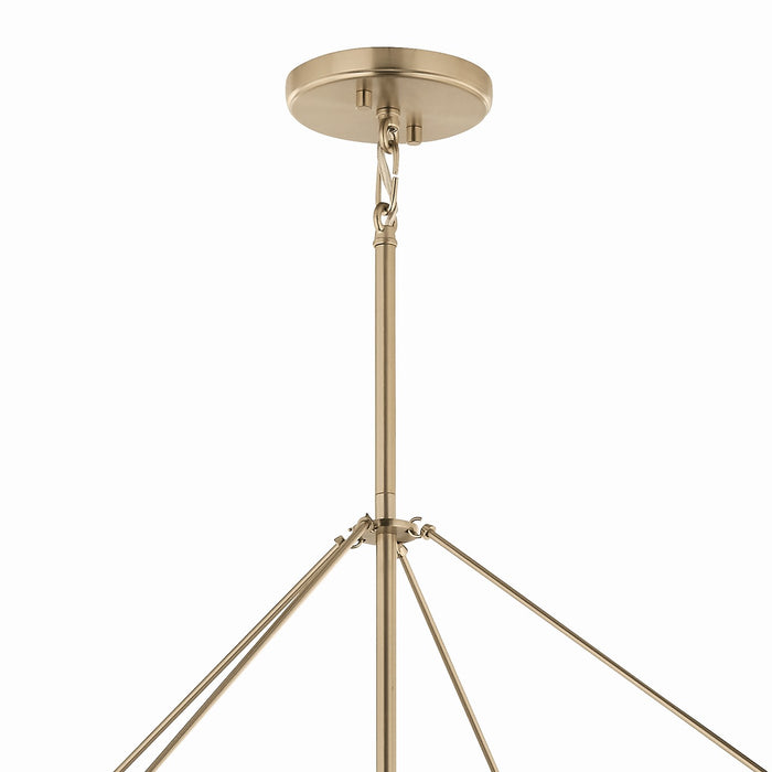 Kichler - 52629CPZ - Eight Light Foyer Pendant - Eisley - Champagne Bronze