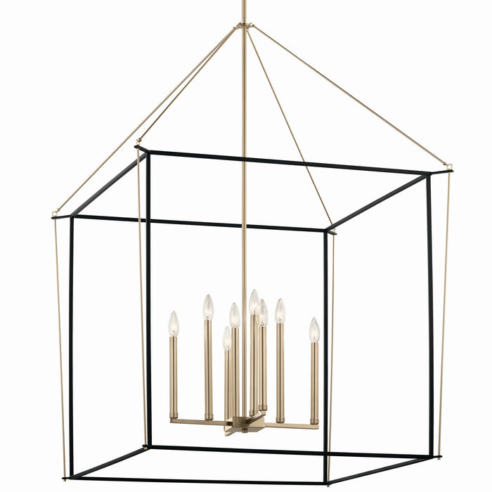 Kichler - 52629CPZ - Eight Light Foyer Pendant - Eisley - Champagne Bronze