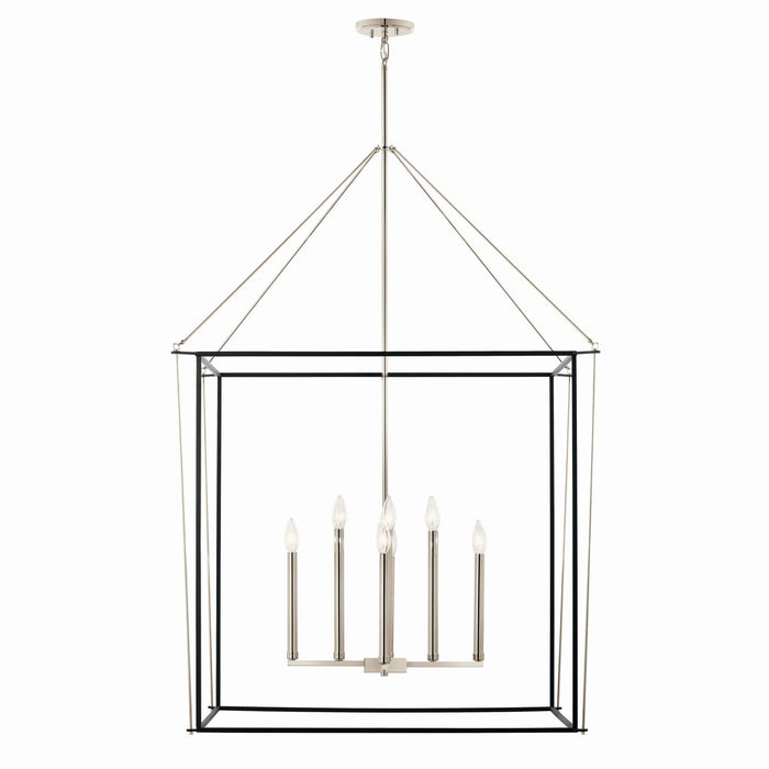 Kichler - 52629PN - Eight Light Foyer Pendant - Eisley - Polished Nickel