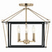 Kichler - 52633CPZ - Four Light Semi Flush Mount - Eisley - Champagne Bronze