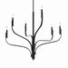 Kichler - 52673BK - Six Light Chandelier - Livadia - Black