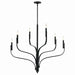 Kichler - 52673BK - Six Light Chandelier - Livadia - Black