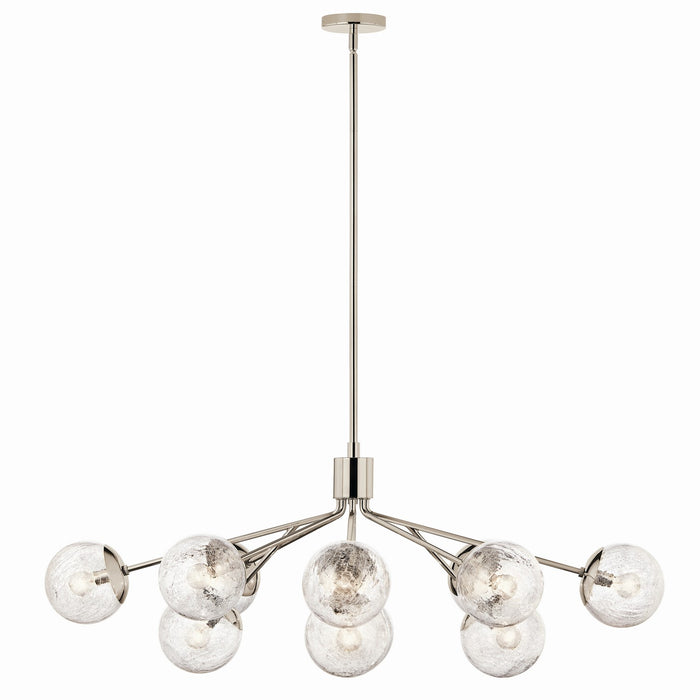 Kichler - 52703PN - 12 Light Linear Chandelier Convertible - Silvarious - Polished Nickel