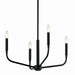 Kichler - 52716BK - Four Light Chandelier/Semi Flush Mount - Madden - Black