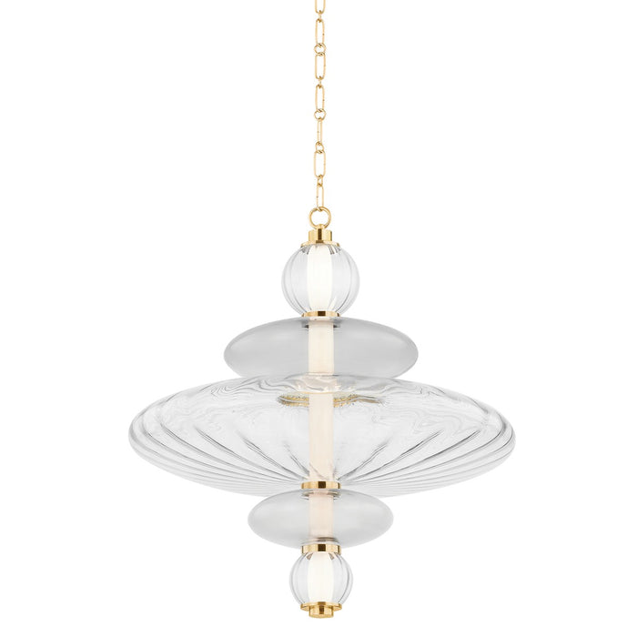 Hudson Valley - 2625-AGB - LED Pendant - Williams - Aged Brass