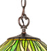 Meyda Tiffany - 248353 - One Light Pendant - Tiffany Daffodil - Mahogany Bronze