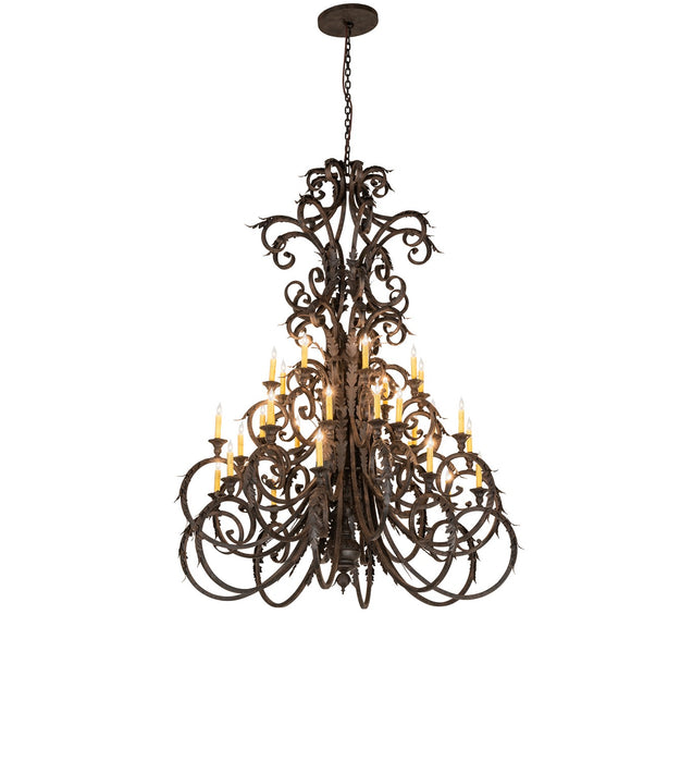 Meyda Tiffany - 269128 - 32 Light Chandelier - Serratina - Coffee Bean & Cajun Spice