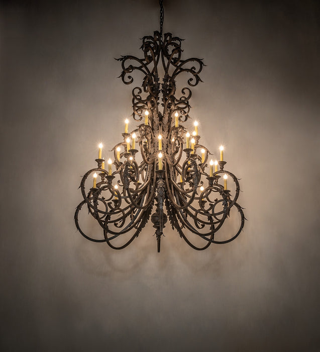 Meyda Tiffany - 269128 - 32 Light Chandelier - Serratina - Coffee Bean & Cajun Spice