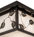 Meyda Tiffany - 269546 - Two Light Flushmount - Hyde Park - Craftsman Brown