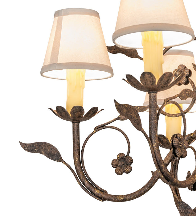 Meyda Tiffany - 270774 - Six Light Chandelier - Bordeaux - Antiquity