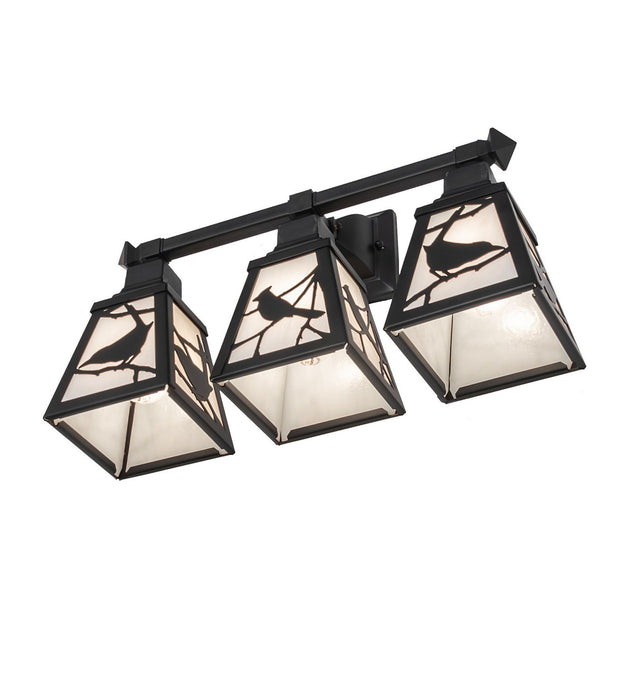 Meyda Tiffany - 270880 - Three Light Vanity - Song Bird - Solar Black