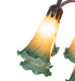 Meyda Tiffany - 273100 - 12 Light Table Lamp - Amber/Green Tiffany Pond Lily - Mahogany Bronze