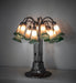 Meyda Tiffany - 273100 - 12 Light Table Lamp - Amber/Green Tiffany Pond Lily - Mahogany Bronze