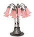 Meyda Tiffany - 273101 - 12 Light Table Lamp - Pink Tiffany Pond Lily - Mahogany Bronze