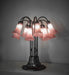 Meyda Tiffany - 273101 - 12 Light Table Lamp - Pink Tiffany Pond Lily - Mahogany Bronze