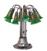 Meyda Tiffany - 273104 - 12 Light Table Lamp - Green Tiffany Pond Lily - Mahogany Bronze