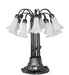 Meyda Tiffany - 273105 - 12 Light Table Lamp - White Tiffany Pond Lily - Mahogany Bronze