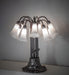 Meyda Tiffany - 273105 - 12 Light Table Lamp - White Tiffany Pond Lily - Mahogany Bronze