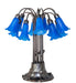 Meyda Tiffany - 273106 - 12 Light Table Lamp - Blue Tiffany Pond Lily - Mahogany Bronze