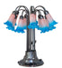 Meyda Tiffany - 273109 - 12 Light Table Lamp - Pink/Blue Tiffany Pond Lily - Mahogany Bronze