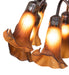 Meyda Tiffany - 273788 - 12 Light Table Lamp - Dark Amber Tiffany Pond Lily - Mahogany Bronze