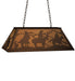 Meyda Tiffany - 274122 - Six Light Pendant - Rustlers - Timeless Bronze