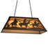 Meyda Tiffany - 274122 - Six Light Pendant - Rustlers - Timeless Bronze