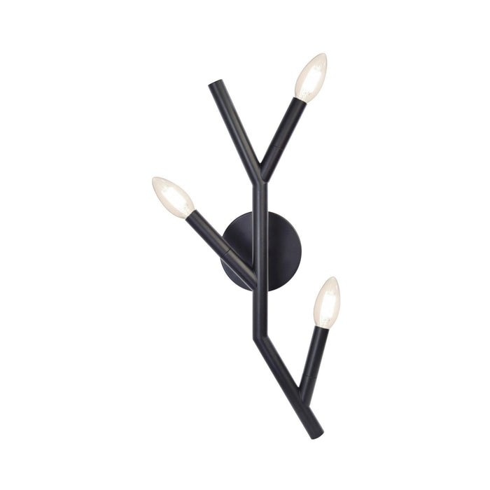 Dainolite Ltd - MOR-203W-MB - Three Light Wall Sconce - Morgan - Matte Black