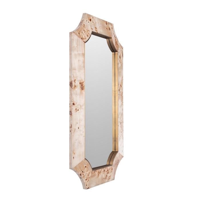 Varaluz - 449MI26B - Wall Mirror - Farra - Poplar Burl/Weathered Brass