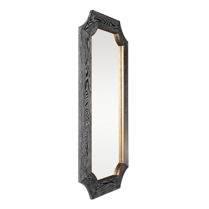 Varaluz - 449MI28A - Wall Mirror - Farra - Cerused Black/Weathered Brass