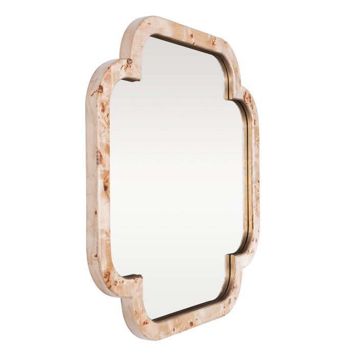 Varaluz - 455MI36B - Wall Mirror - Swiss - Poplar Burl/Weathered Brass
