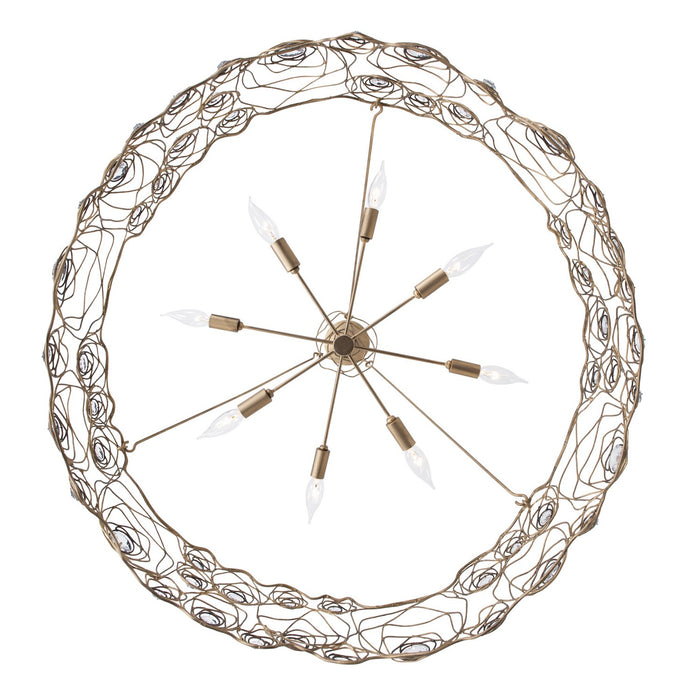 Varaluz - 500C08HGOB - Eight Light Chandelier - Ethereal Rose - Havana Gold Ombre