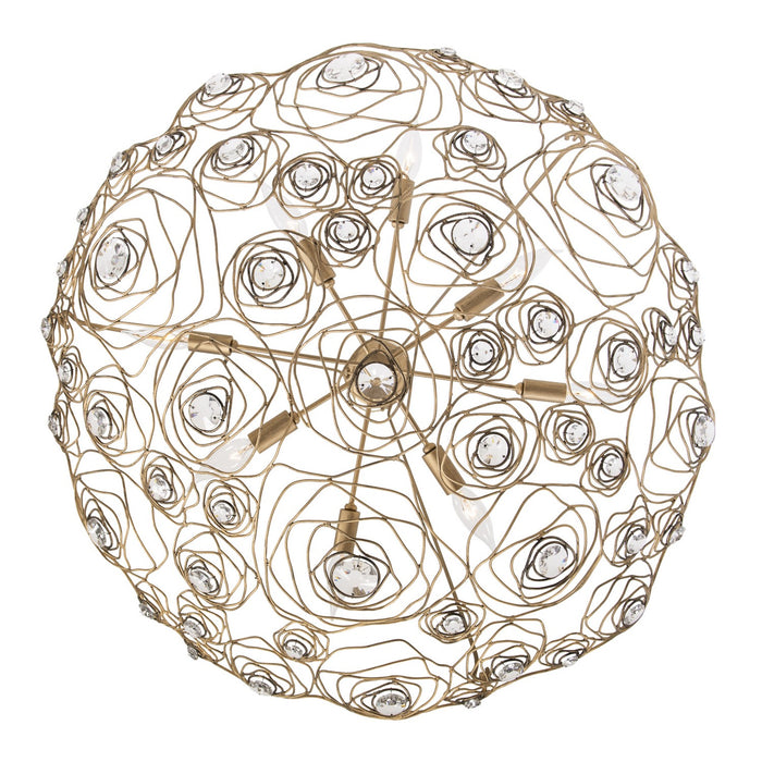 Varaluz - 500P08HGOB - Eight Light Pendant - Ethereal Rose - Havana Gold Ombre