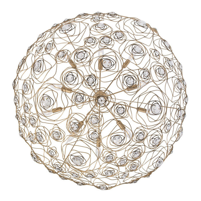 Varaluz - 500P10HGOB - Ten Light Pendant - Ethereal Rose - Havana Gold Ombre