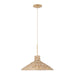 Varaluz - 502P01MFGN - One Light Pendant - Hilton Head - French Gold/Natural Seagrass
