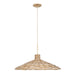 Varaluz - 502P05FGN - Five Light Pendant - Hilton Head - French Gold/Natural Seagrass