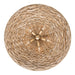 Varaluz - 502P05FGN - Five Light Pendant - Hilton Head - French Gold/Natural Seagrass