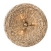 Varaluz - 502P09FGN - Nine Light Pendant - Hilton Head - French Gold/Natural Seagrass