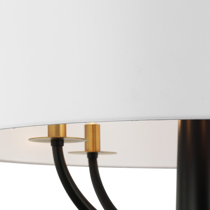 Varaluz - 503P05BLSB - Five Light Pendant - Patchwork - Black/Satin Brass