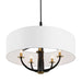 Varaluz - 503P05BLSB - Five Light Pendant - Patchwork - Black/Satin Brass