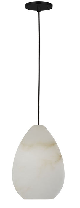 Visual Comfort Modern - SLPD544ALBB - One Light Pendant - Alina - Nightshade Black